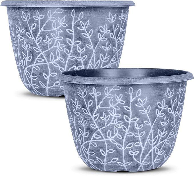 SG Traders™ Serenity Plant Pots (Pack of 2) - - 