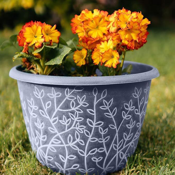 SG Traders™ Serenity Plant Pots (Pack of 2) - - 