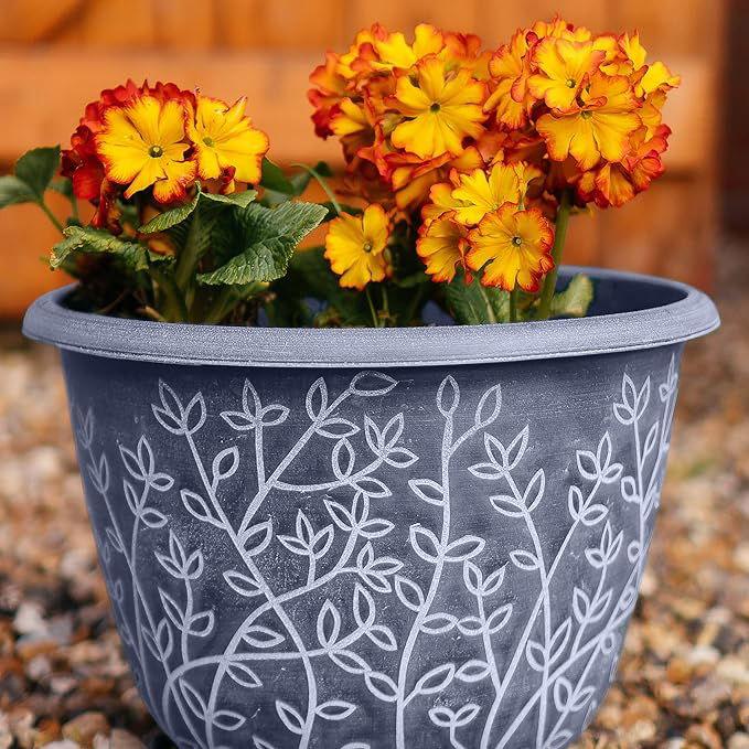 SG Traders™ Serenity Plant Pots (Pack of 2) - - 