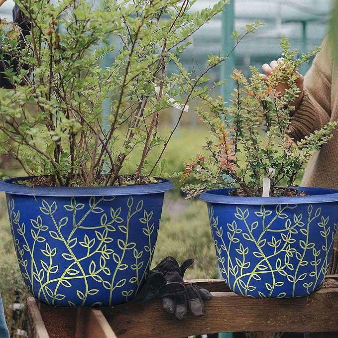 SG Traders™ Serenity Plant Pots (Pack of 2) - - 