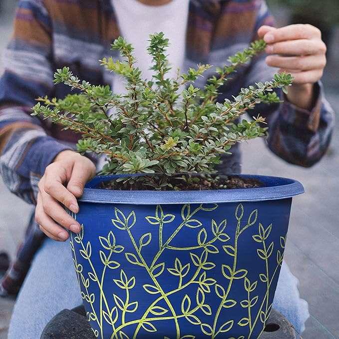 SG Traders™ Serenity Plant Pots (Pack of 2) - - 