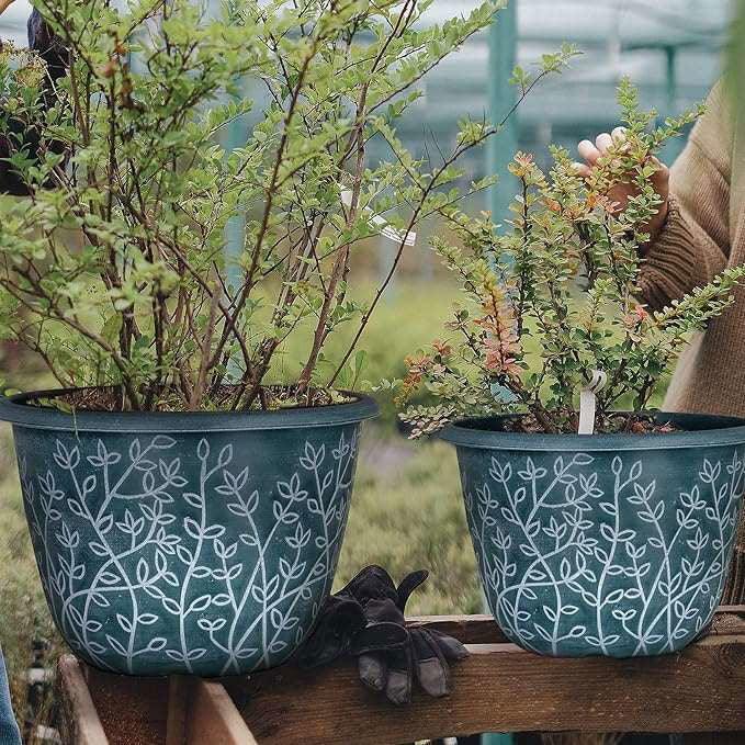 SG Traders™ Serenity Plant Pots (Pack of 2) - - 