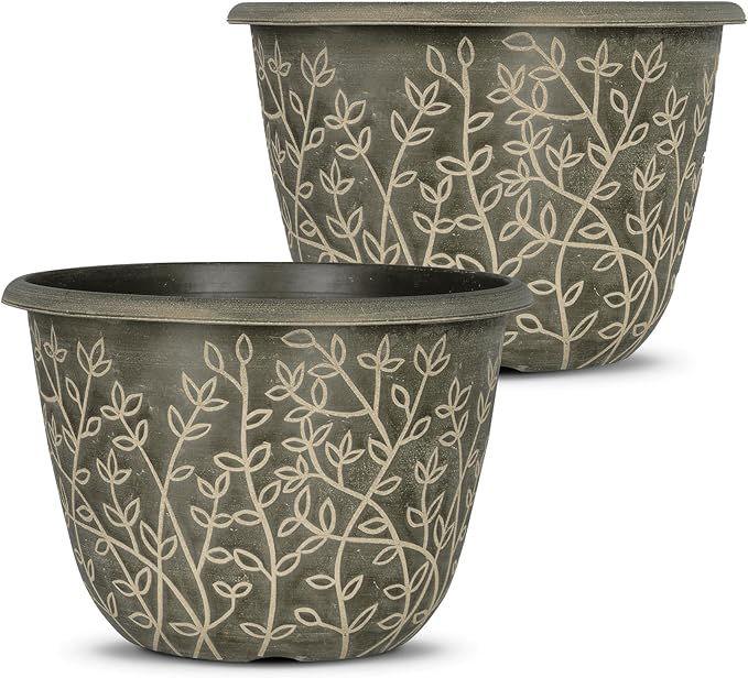 SG Traders™ Serenity Plant Pots (Pack of 2) - - 