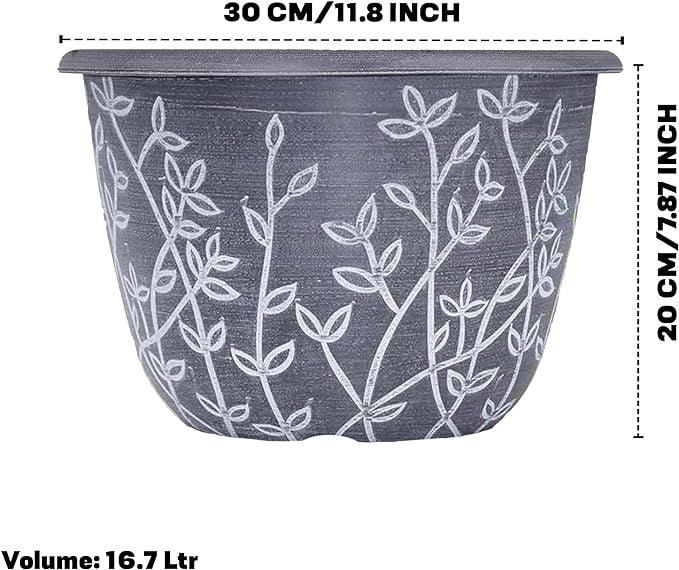 SG Traders™ Serenity Plant Pots (Pack of 2) - - 