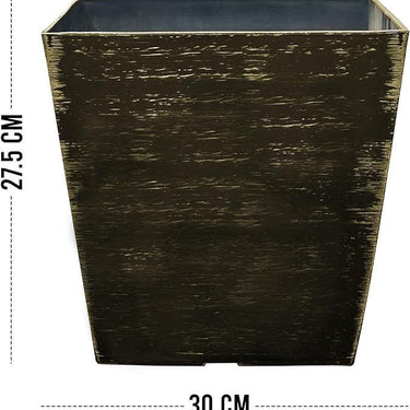 SG Traders Square Gloss Plant Pot (pack of 2) - - 