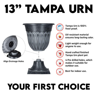 SG Traders™ TAMPA URN PLANT POT - - 