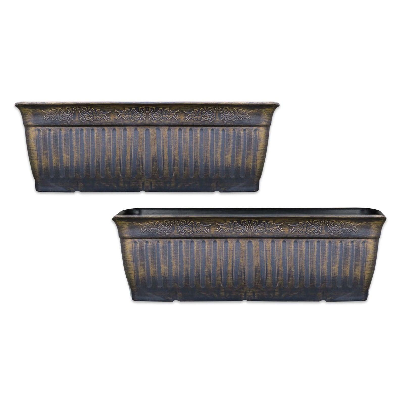 SG Traders™ Window Box Gold Silver 59cm+79cm - - 