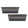 SG Traders™ Window Box Gold Silver 59cm+79cm - - 