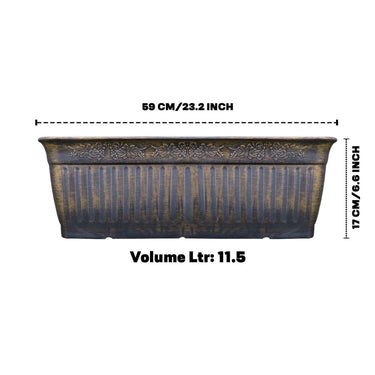 SG Traders™ Window Box Gold Silver 59cm+79cm - - 