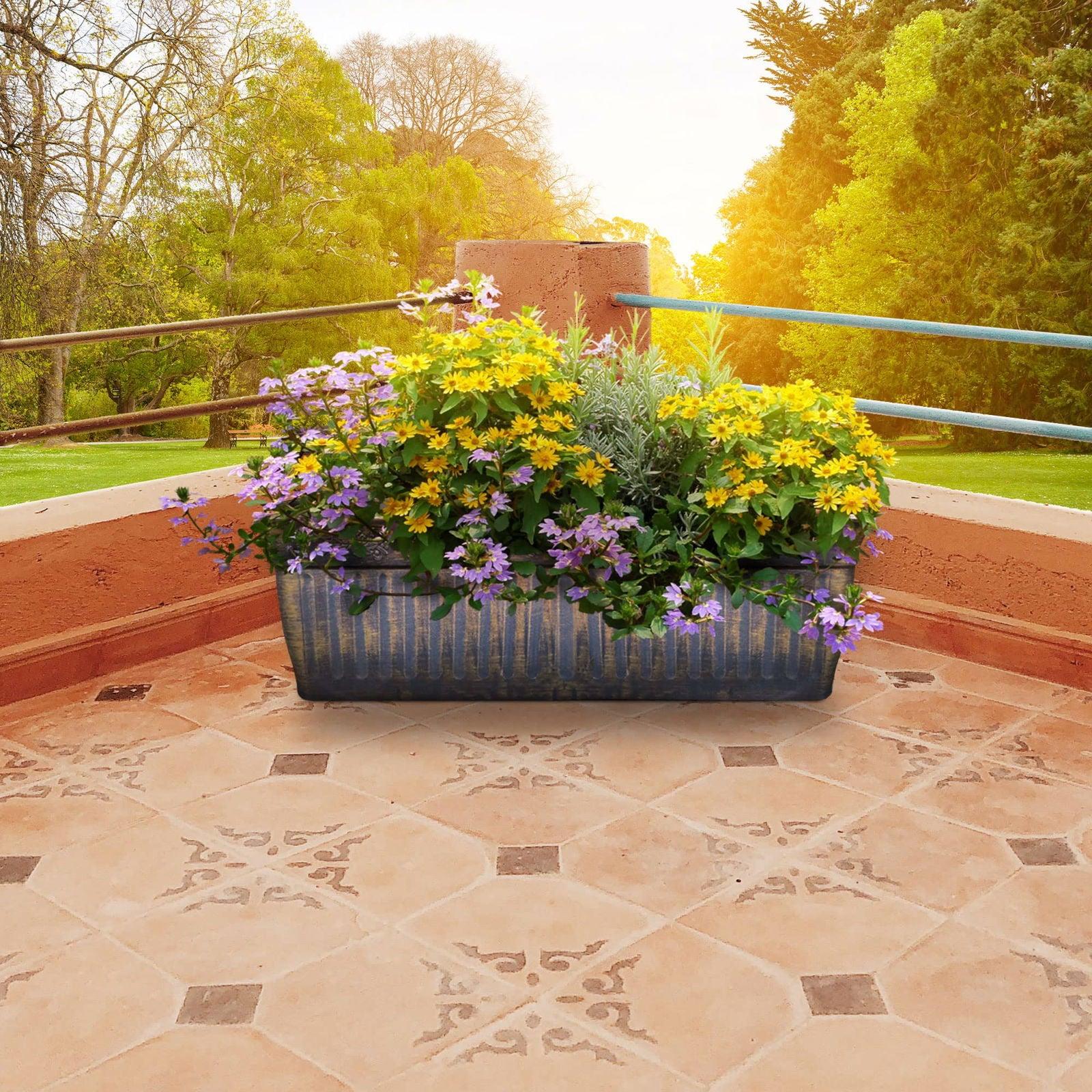 SG Traders™ Window Box Gold Silver 59cm+79cm - - 