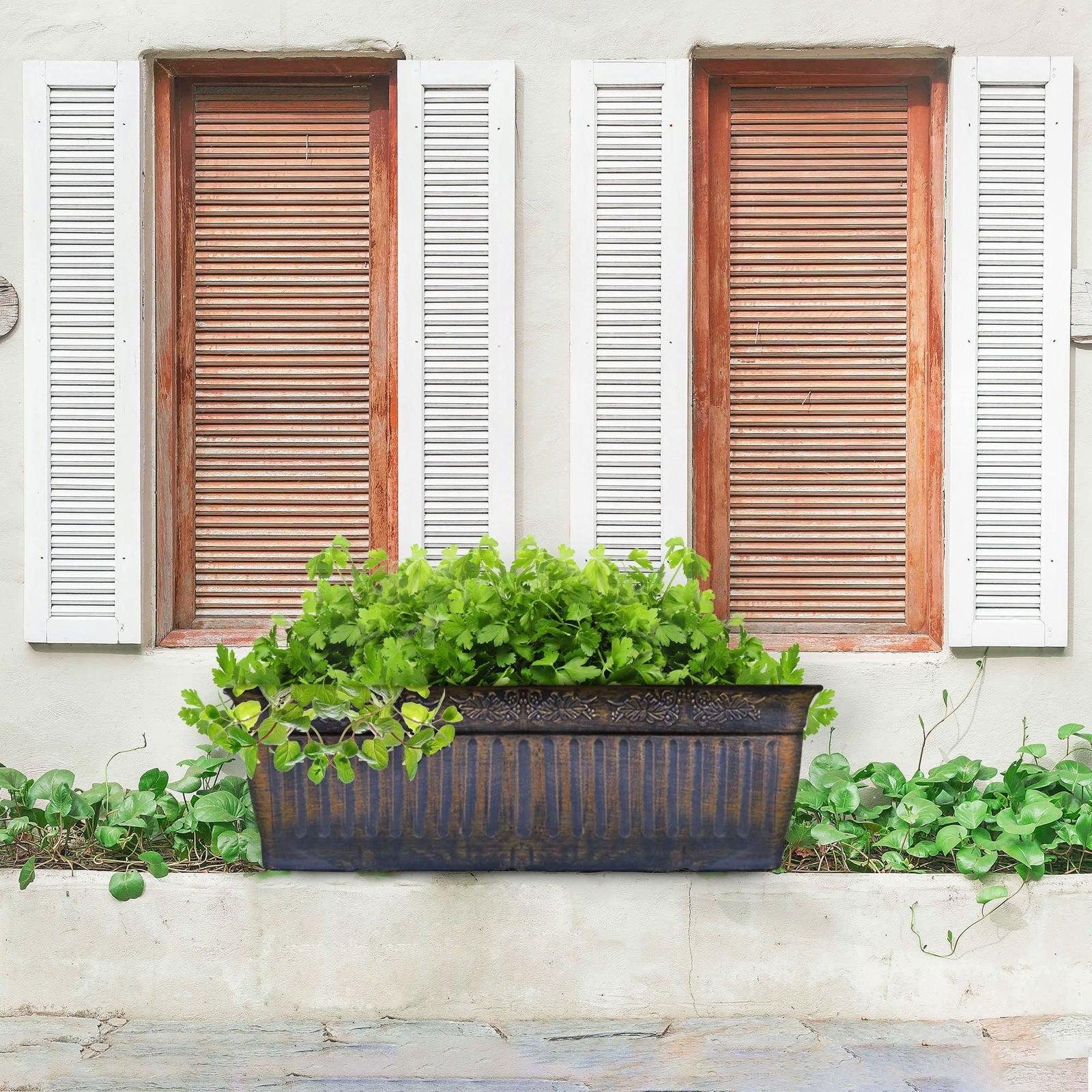 SG Traders™ Window Box Gold Silver 59cm+79cm - - 