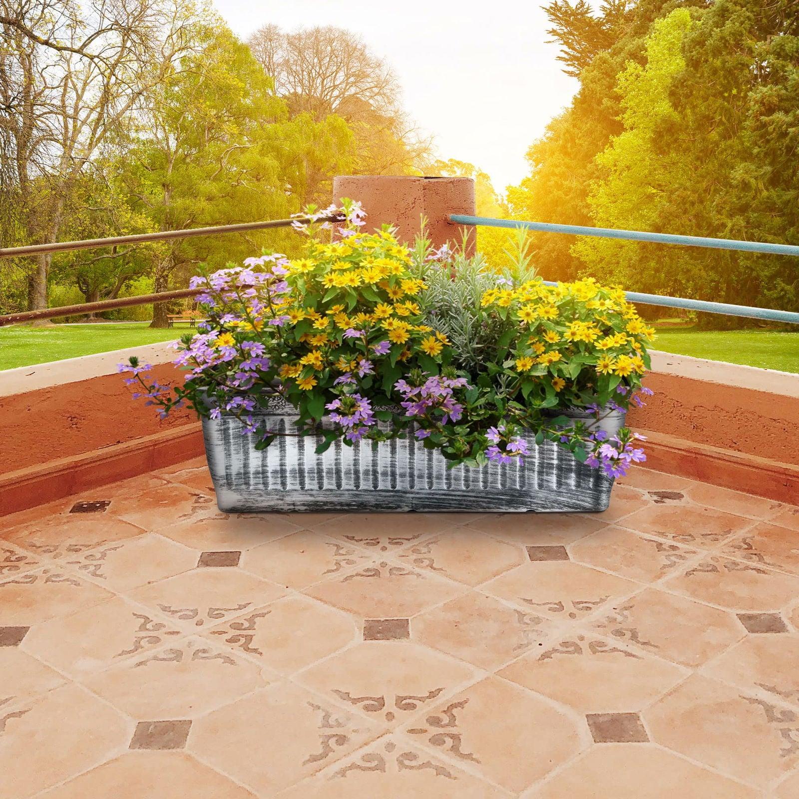 SG Traders™ Window Box Gold Silver 59cm+79cm - - 