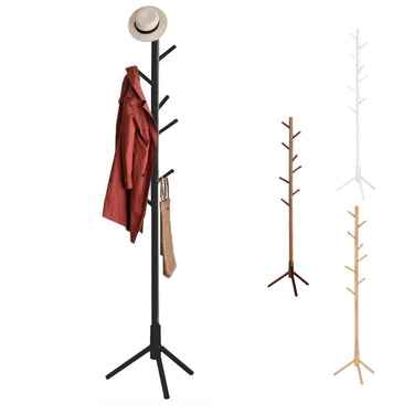 SG Traders™ Wooden Coat Stand - - 
