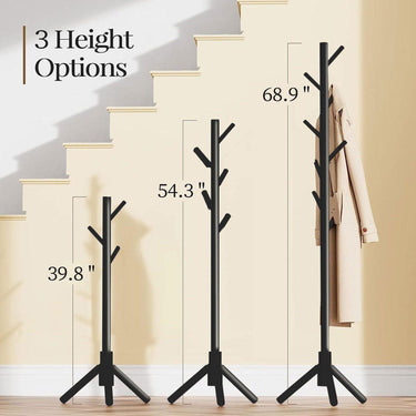 SG Traders™ Wooden Coat Stand - - 