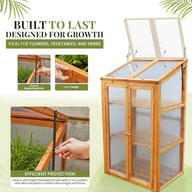 SG Traders Wooden Greenhouse