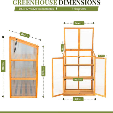SG Traders Wooden Greenhouse