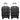 SG Traders Suitcase Large Medium Cabin Size-square-black