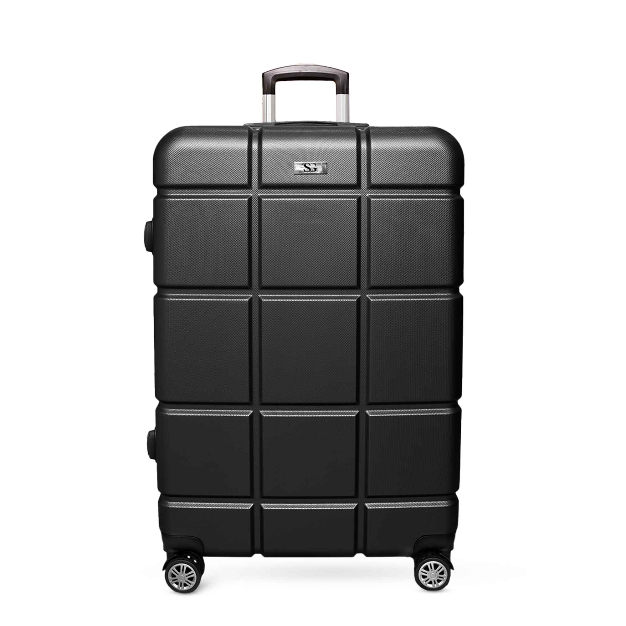 SG Traders Suitcase Large Medium Cabin Size-square-black