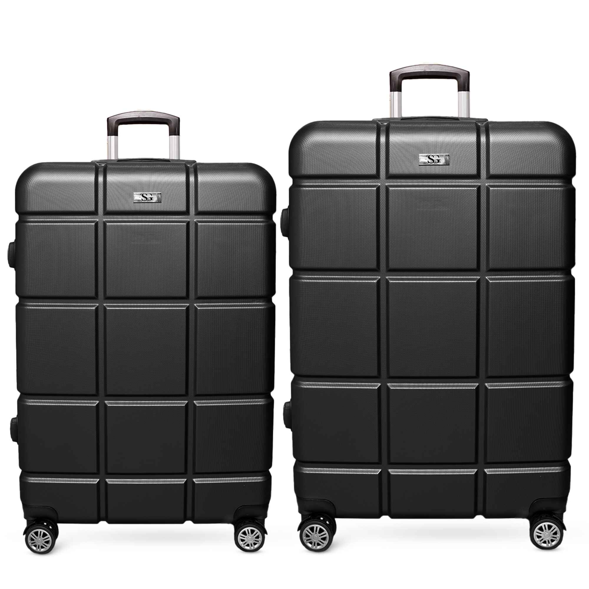 SG Traders Suitcase Large Medium Cabin Size-square-black