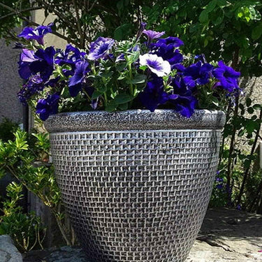 SG Traders 2 X Large Plastic Round Cromarty Plant Pot Flower