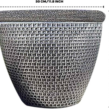 SG Traders 2 X Large Plastic Round Cromarty Plant Pot Flower