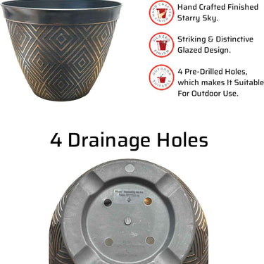 SG TRADERS™ Starry Sky Planters (Pack of 2)